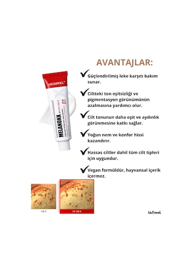 Medipeel Melanon X Leke Karşıtı Aydınlatıcı Krem M0088 30 ML