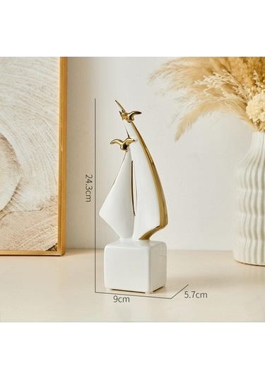 Lijinxu Yelkenli Sanat Heykeli Yaratıcı El Sanatları Stil-b