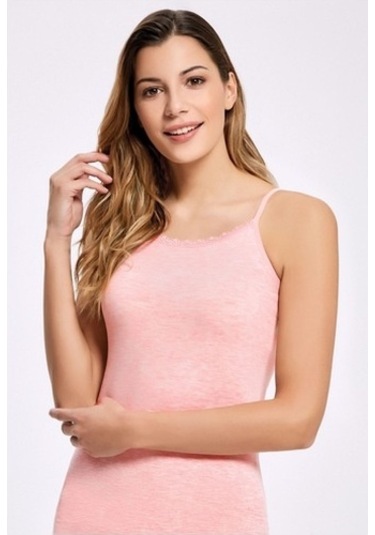 Ilke Kadın Likralı Dantelli Ip Askılı Atlet 246- 6 Adet