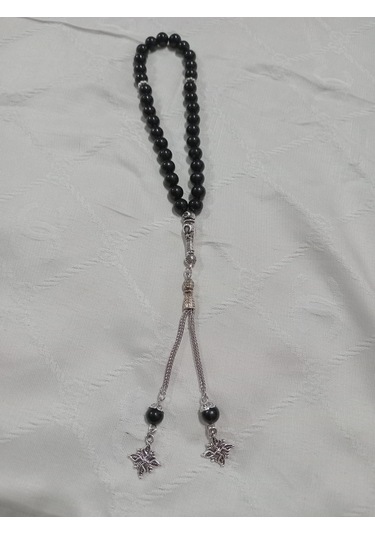 Siyah Plastik Boncuklu Tespih Siyah