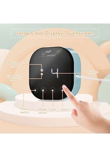 Flybuy Taşınabilir Seviyesi Pompası Pompası Moveevo Mod Gürültülü Göğüs Emiş Elektrikli Düşük Beslenme Bebebao Bb-e001 Ağrısız 9 3 Bp