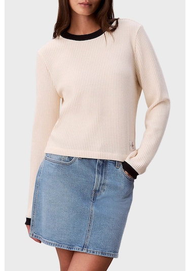 Calvin Klein Bayan Kazak Lv047d225g Yam Ekru Ekru