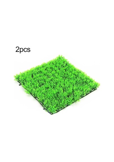 Sones 2 Pcs Simülasyon Çim Alışveriş Merkezi İç Ve Dış Mekan Balık Tankı Kaplumbağa Yeşil Bitki Dekorasyonu, Yapay Bitki 57053878