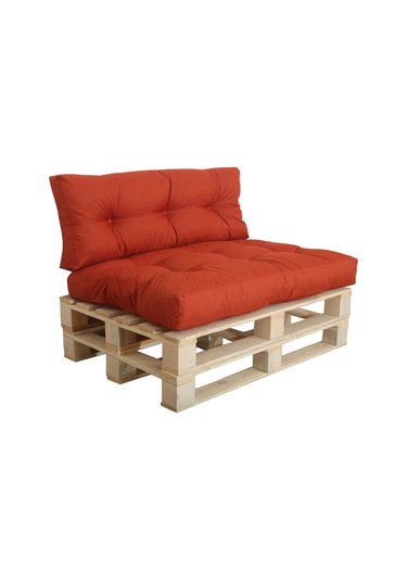 Dekosoy Iç Mekan Palet Üstü Minderi, Balkon Minderi, Yer Minderi, Bahçe Minderi Takımı - Kiremit Kiremit