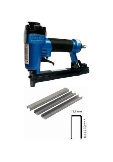 Akdeniz Nail 8016 6 - 16 MM Havalı Zımba Tabancası + 8016 Zımba Teli