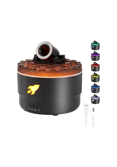 Geeksen Masaüstü Aromaterapi Nemlendirici: 2 Sprey Modu, Zamanlama Ve 7 Renkli Led Işık Fonksiyonu İle Ev Ve Ofis İçin Konfor Ortamı Oluşturucu