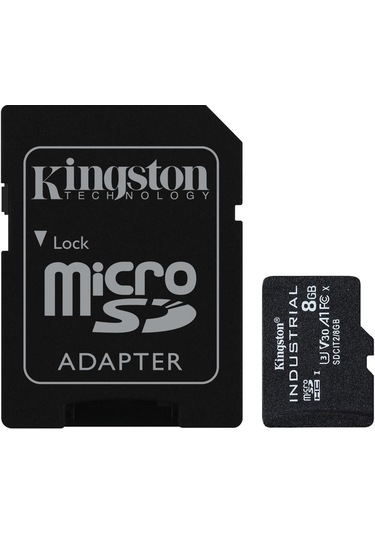 Kingston Sdcıt2-8gb 8gb Microsdhc Industrial C10 A1 Pslc Card + Sd Adapter Hafıza Kartı
