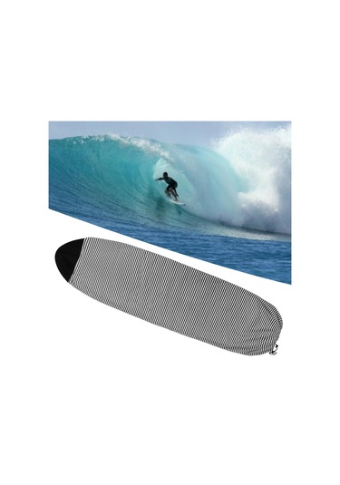 Suntek Snowboard Için Sörf Tahtası Çorap Örtüsü 230cmx50cm-siyah 230cmx50cm Siyah