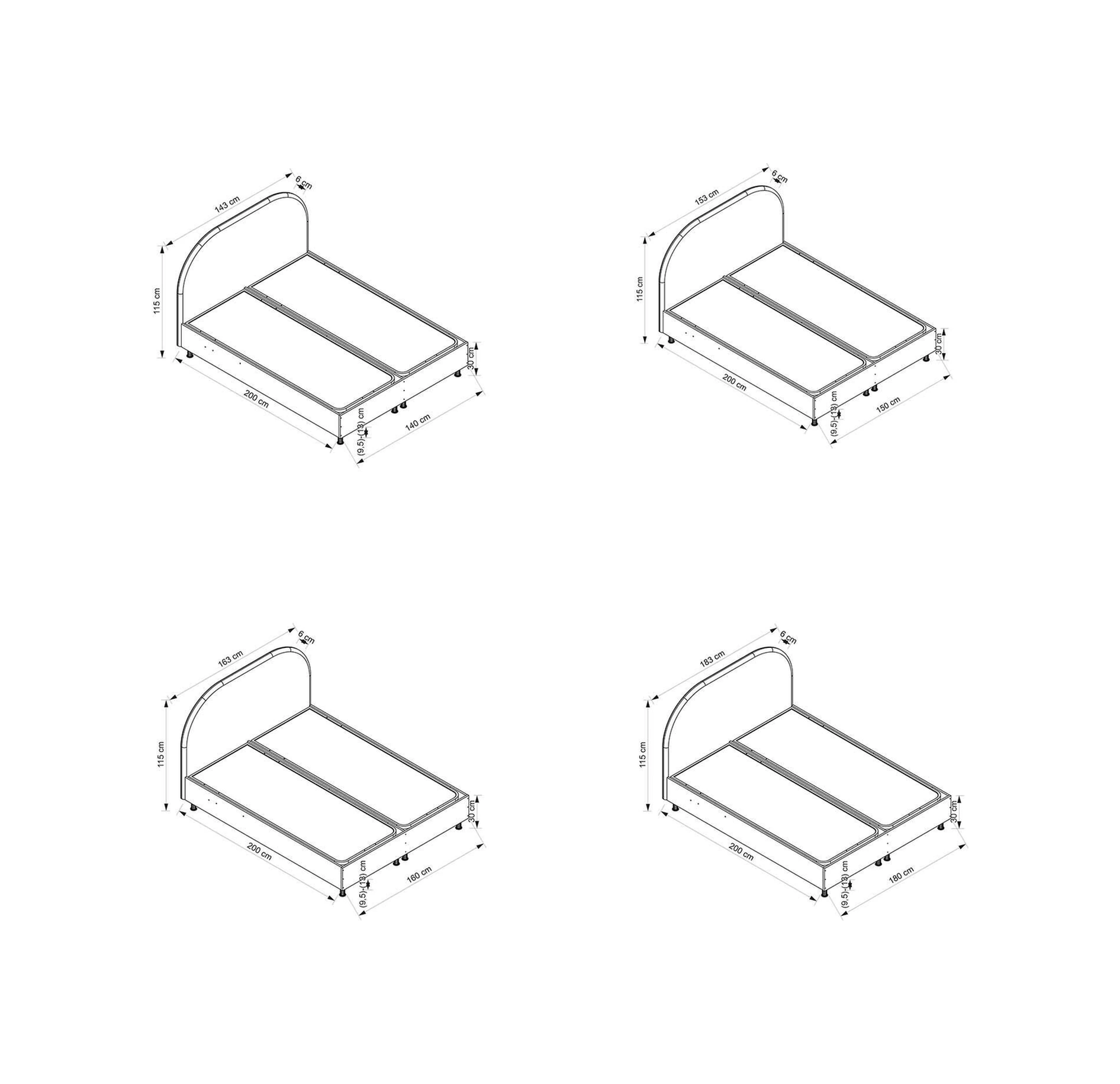 Astra Baza Başlık Bej 140x200 140 x 200 CM