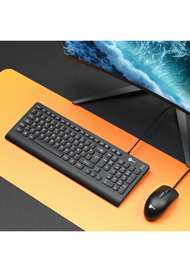 Lecoo CM103 USB Kablolu Türkçe Q Klavye & Mouse Set