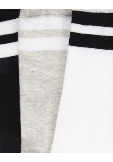 Gloria Jeans Çizgili Uzun Çoraplar 3 Çift 462391355 Beyaz