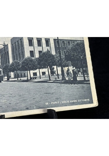 İtalya Us39 Postcard Italy Forli Viale Xxvııı Ottobre 1939