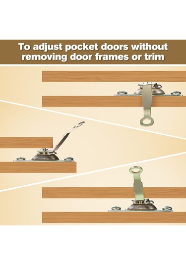 Konesam 3/8 İnç Açılmalı Pivot Rıhtım Anahtarı - Slayt Kapı, Dolap Kapısı Ayarlama Araçları Tekli Paket