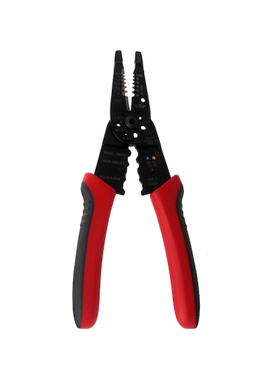 Youmex 50 Çelik 8" Çift Renkli Otomatik Kablolu Parçacık Açıcı Ve Terminal Presleyen Elektrikçi Ev Gereci Multifonksiyonel Takım Çok Renkli