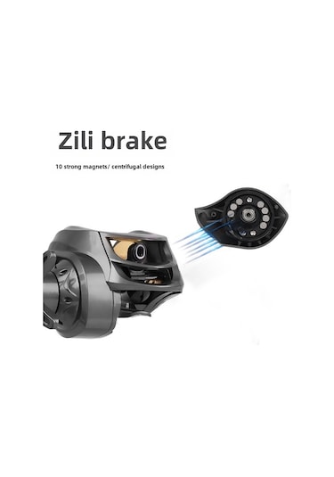 Reedark Saçma Kablolu Siyah Sağa El Kullanıma Uygun, Uzun Atışlı, Çok Amaçlı, Dayanıklı Ve Yüksek Performanslı Lure Balık Makinesi