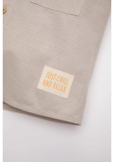 DeFacto Erkek Bebek Dokuma Etiketli Kısa Kollu Basic Düz Gömlek C3417A524SMBG269 Bej DeFacto Erkek Bebek Dokuma Etiketli Kısa Kollu Basic Düz Gömlek C3417A524SMBG269 Bej