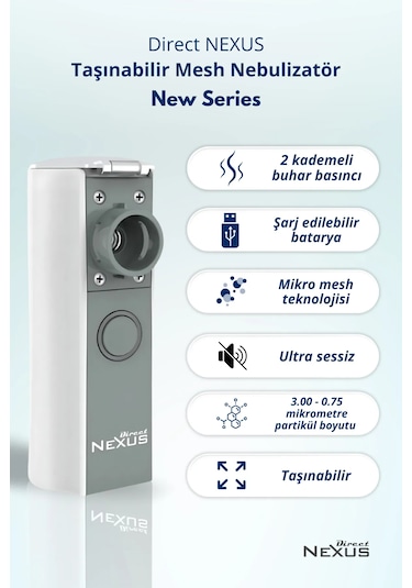Direct Nexus New Series Taşınabilir Mesh Nebulizatör