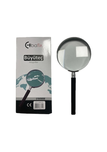 Bafix Büyüteç Cam Metal Çerçeveli 90 Mm Büyüteç