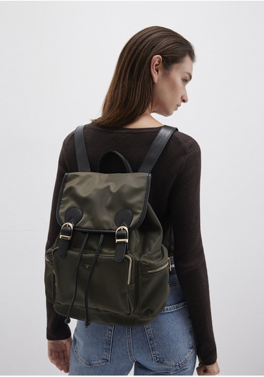 Mavi - Haki Sırt Çantası 1913389-28726 Yeşil