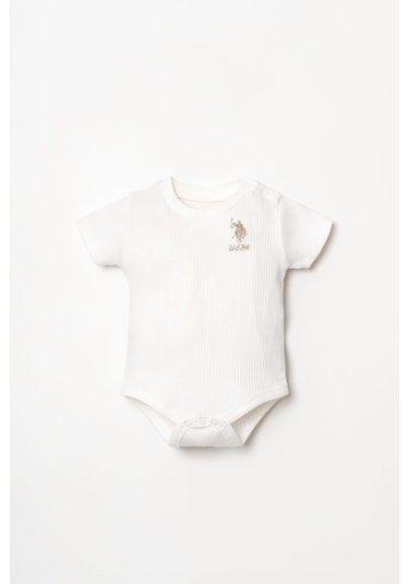 U.s. Polo Assn. Kız Bebek Beyaz 3lü Zıbın Beyaz