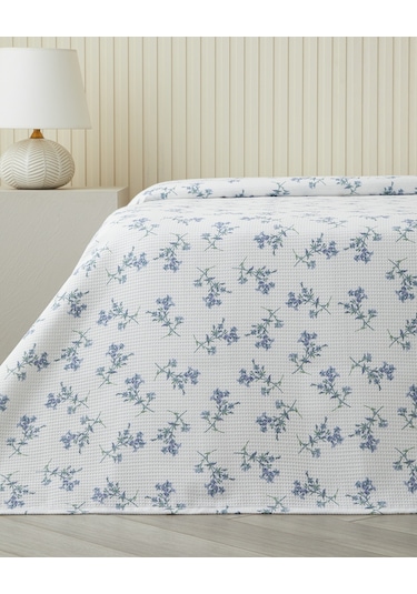 Blue Spring Tek Kişilik Pike 150x220 Cm Mavi