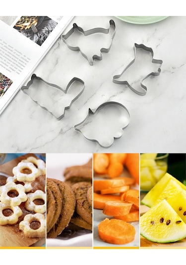 Gatherco Kedi Şeklinde Alüminyum Kek Kalıbı Kurabiye Kesici Kalıp Şekerleme Pişirme Aksesuarları Diğer
