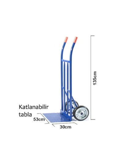 Orta Boy Katlanabilir Yük Ve Koli Taşıma El Arabası (157437907)
