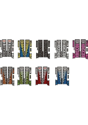 Novahub Sarı 8 Renk Ön Çatal Etiket Pvc Çıkarılabilir Etiket Yeni Bisiklet Çerçeve Koruyucu Yol Bisikleti