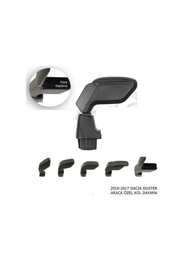 Dacia Duster Araca Özel Kol Dayama Siyah 2010-2018 Uyumlu