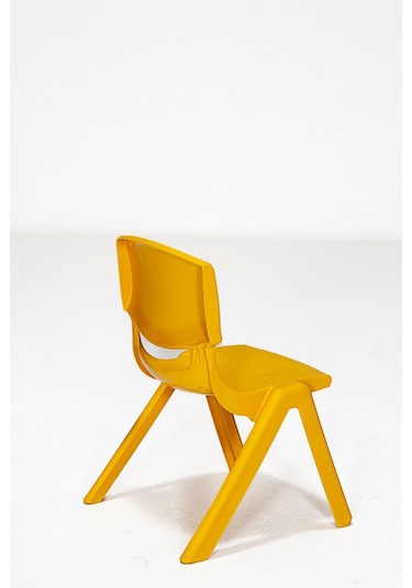 Junior 2 Adet Kreş Anaokulu Çocuk Sandalyesi Sert Plastik Sarı