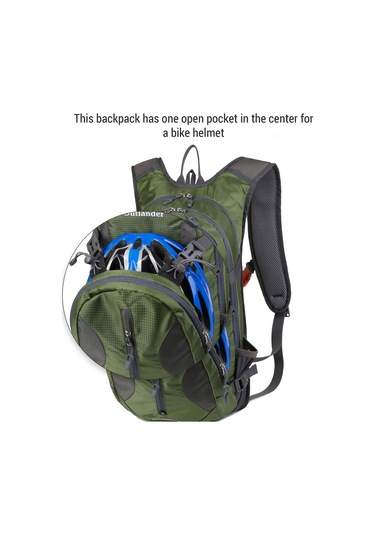 Skycity Su Geçirmez Bisiklet Sırt Çantası 20l, Outdoor Sporlar İçin Hidrasyon Çantası Ve Kask Taşıyıcı Gri