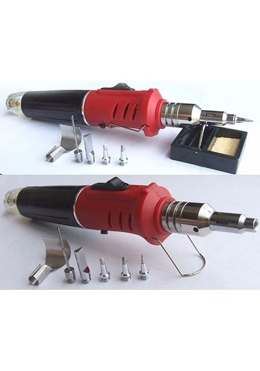 10 İn 1 Pro Bütan Gaz Havya Seti Sıcak Kaynak Kiti Torch 1300 Derece