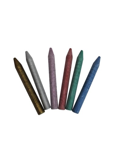 Fatih Metalik Jumbo Wax Crayon 6 Renk Mum Boya 50180