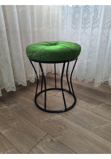 Kum Saati Dilimli Makyaj Pufu Kara İnci Yeşil