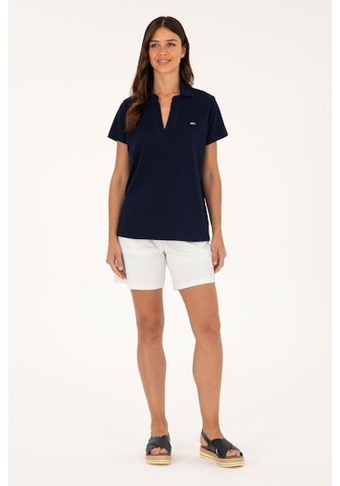 U.s. Polo Assn. Kadın Ekru Şort Örme 50289193-vr019 Ekru