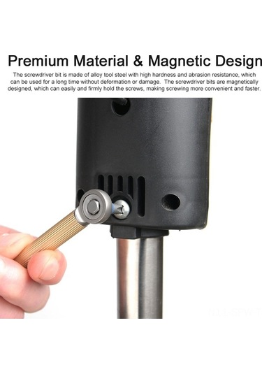 Tongxida Manyetik Modüler Tornavida Seti - Titanyum/pirinç Saplı, Değiştirilebilir Uçlu, Cam Kırma Özelliğli