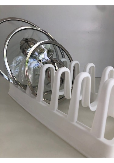 Büro Ev Ofis Mutfağı İçin 2adet 8 Bölme Tencere Tabak Kapak Organizer Raf Seti Diğer