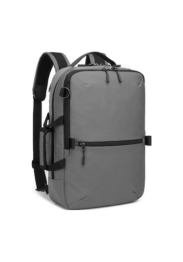 Çok Fonksiyonlu Sırt Çantası Erkek Iş 17 Inç Seyahat 9fz7ya Gri