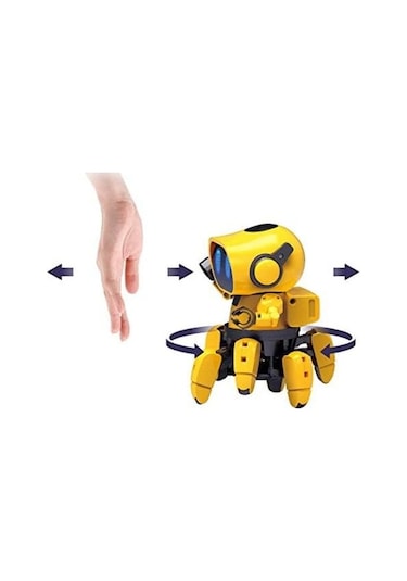 Construct Create Tobbie Kendini Yönlendiren Yapay Zeka Robotu, 114 Parçalı Dıy Stem Kit Akıllı Oyuncaklar