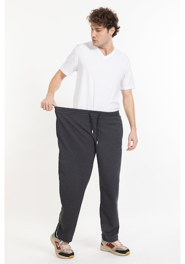 Büyük Beden Erkek Eşofman Altı Cepli Fermuarlı Blr-08- 1053