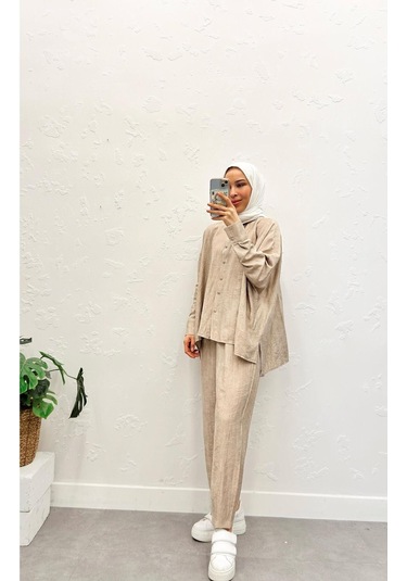 Kadın İkili Takım Bej