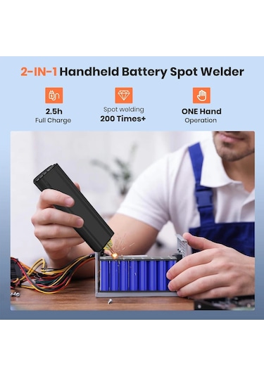 Conventions1 Dıy Taşınabilir El Pil Nokta Kaynakçı 18650 Lityum