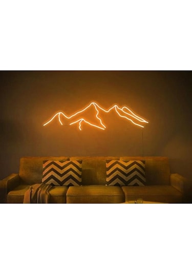 Twins Led Dağ Pleksi Neon Tabela Turuncu Model:model:16323366 Turuncu
