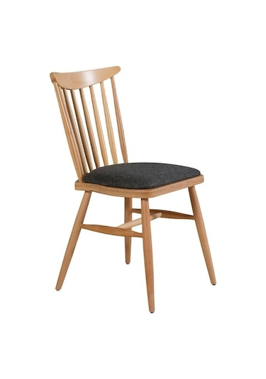 Ashbourne Ahşap Yemek Sandalyesi Ceviz - Beyaz