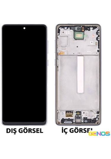 Samsung Galaxy A73 5g A736 Uyumlu  Lcd+dokunmatik+çıtalı Gümüş Sn809148