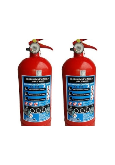 Yangın Tupu Sondurucu 2 x 2 KG - 2022 Üretim 2026 Dolum