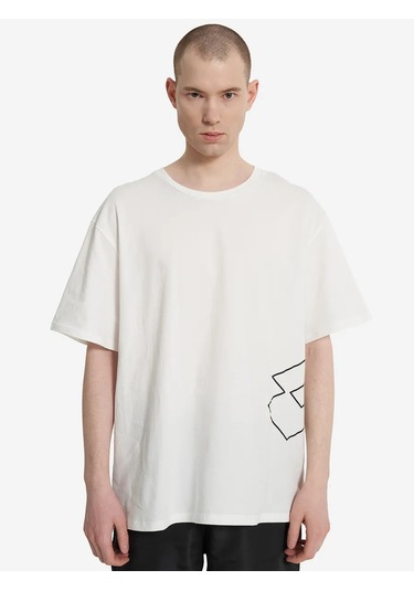 Lotto Erkek Oversize Lorenzo Tişört 363298476 Beyaz