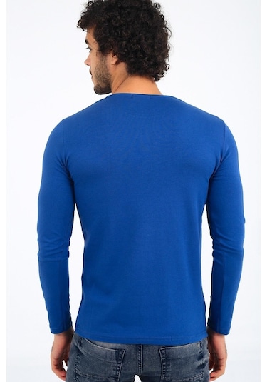 Oksit Mys Lion 4013 Slim Fit Likralı Uzunkol Basic Sweat