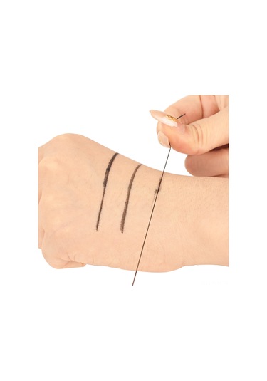 Geeksen Profesyonel Kaş Mikroblading İpi - 30 Metre Kömür Rengi - Hassas Kontür Çizimi İçin