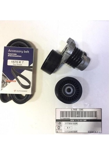 Renault Megane 4 - Iv 1.2 Tce H5f Alternatör Kayış Seti - 117203336r - Letendeur